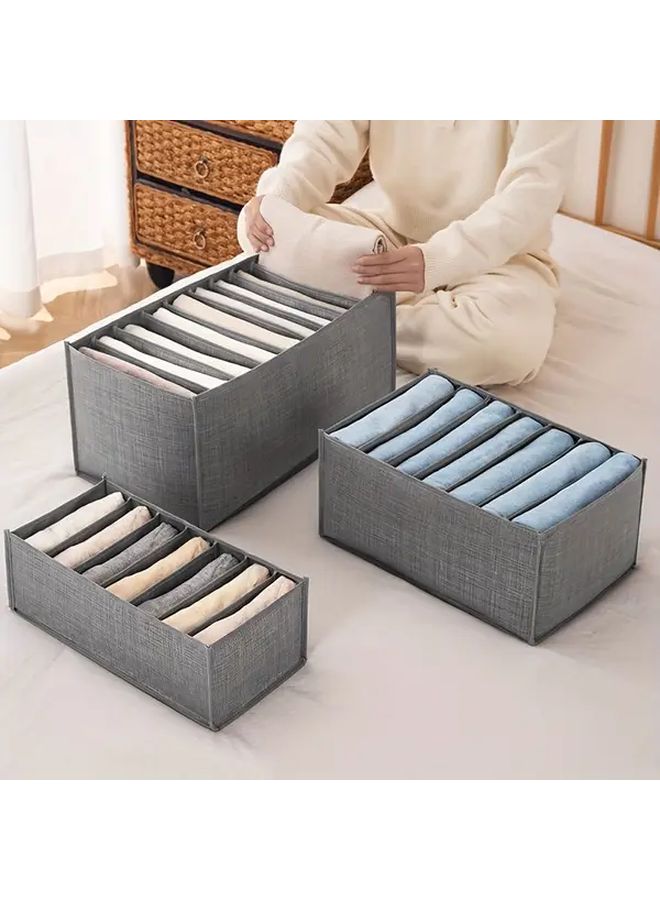 Foldable 7 Grid Clothes Organizer Portable Wardrobe Storage Box Small Size 13 78x6 69x5 91 Inch - Image 2