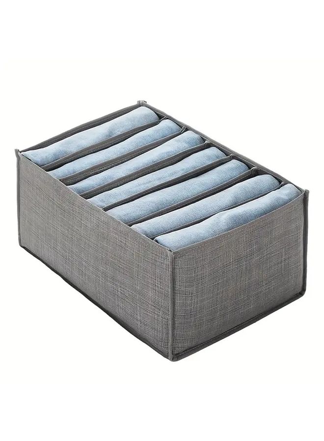 Foldable 7 Grid Clothes Organizer Portable Wardrobe Storage Box Small Size 13 78x6 69x5 91 Inch - Image 5