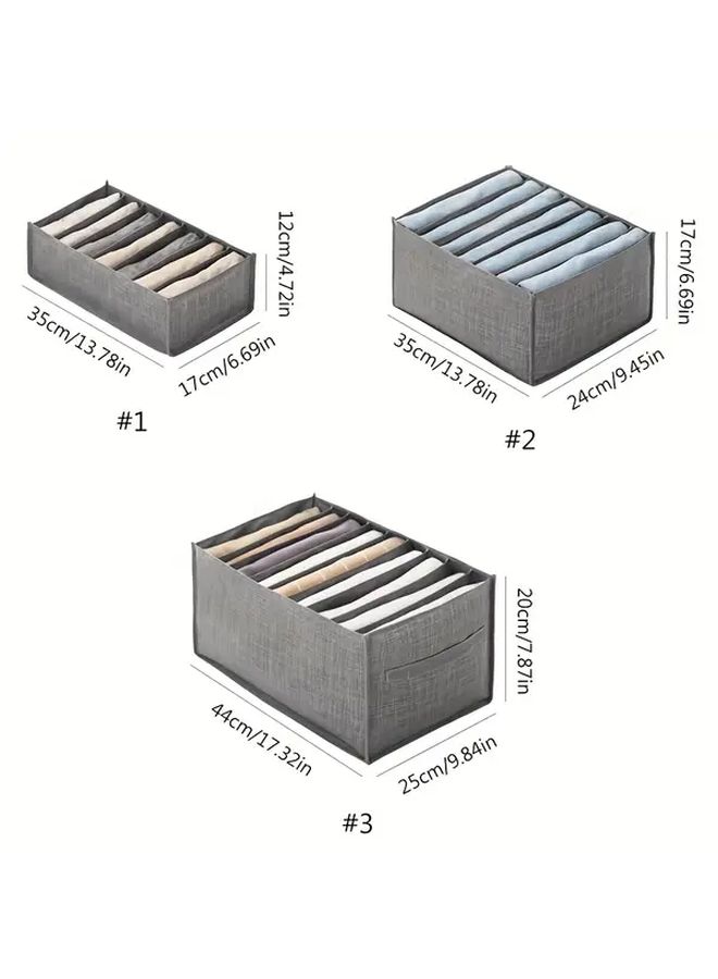 Foldable 7 Grid Clothes Organizer Portable Wardrobe Storage Box Small Size 13 78x6 69x5 91 Inch - Image 4