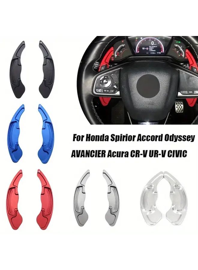 Steering Wheel Shift Lever Extension Silvery For 10th Gen Honda Civic 2016 2021 Accord 2018 2021 CR V 2017 2021 2 Pieces - Image 1