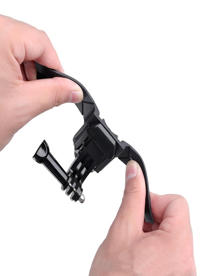 Like Star حزام تثبيت خوذة LikeStar® 3M متوافق مع جميع كاميرات GoPro Hero 9/8/7/6 وSJCAM وYi وDJI OSMO Action وغيرها من كاميرات الحركة، حامل خوذة دراجة نارية متين وثابت قابل للتعديل بزاوية 180 درجة - Image 5
