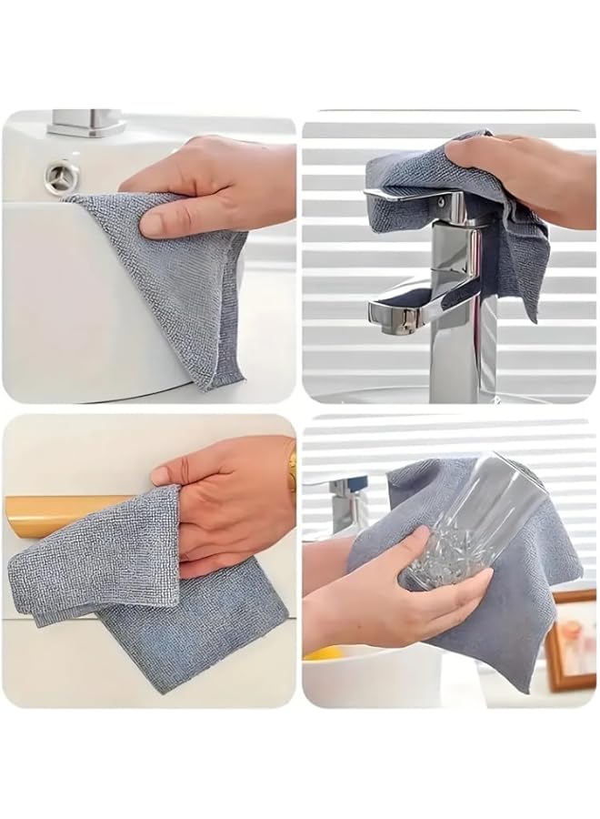 PROMASS Cleaning Cloths Roll Reusable Microfiber, Washable and Absorbent Microfiber Towels for Kitchen, Dish, Window, and Car Cleaning, Multi-Purpose Towels (Grey) - Image 4