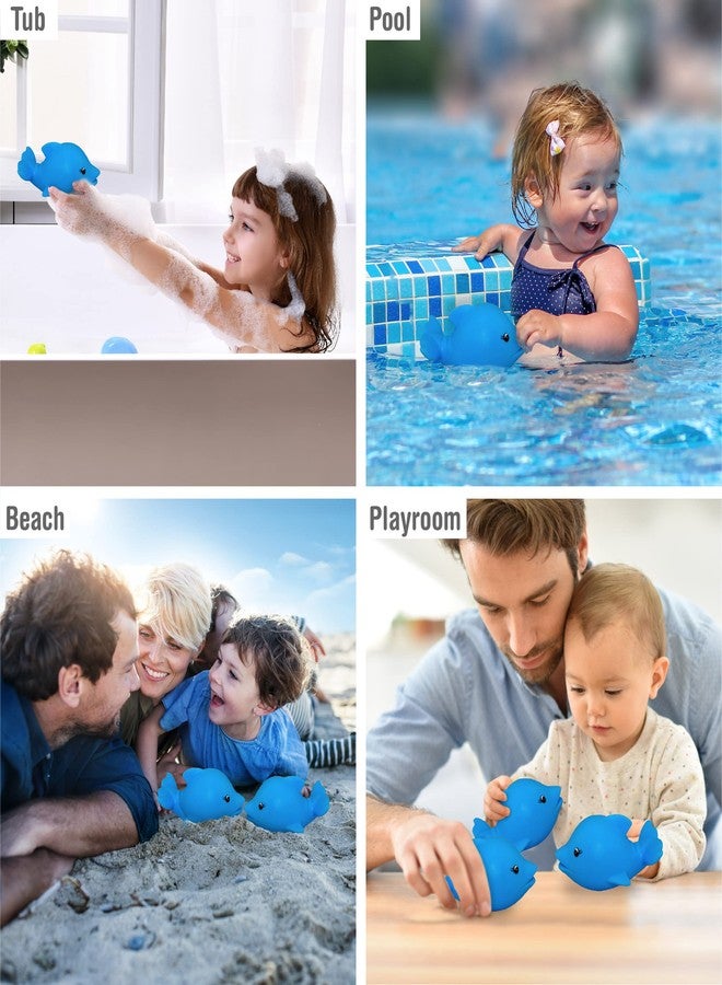 Puzzled DolliBu Dolphin Bath Buddy Squirter - Floating Blue Dolphin Rubber Bath Toy, Fun Water Squirting Bathtime Play for Toddlers, Cute & Soft Sea Life Animal Toy for The Bathtub, Beach and Pool for Kids - Image 4