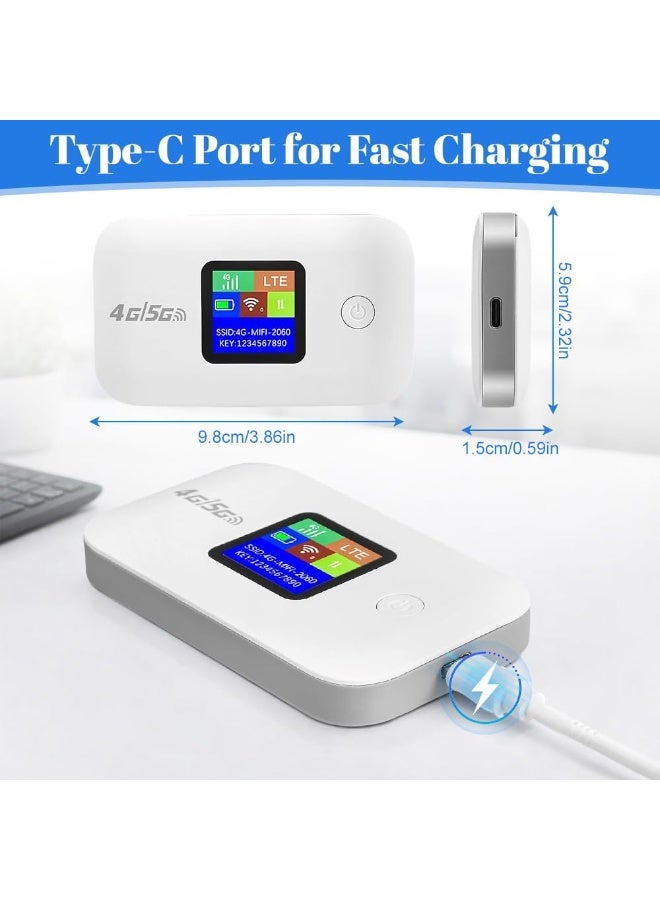 BEST ONE 4G/5G LTE WiFi Mobile Router with SIM Slot, Portable 4G/5G Wifi Travel Router, Pocket WiFi Hotspot with SIM Card Slot, 3000mAh, 150Mbps, Connect Up to 10 Devices - Image 2