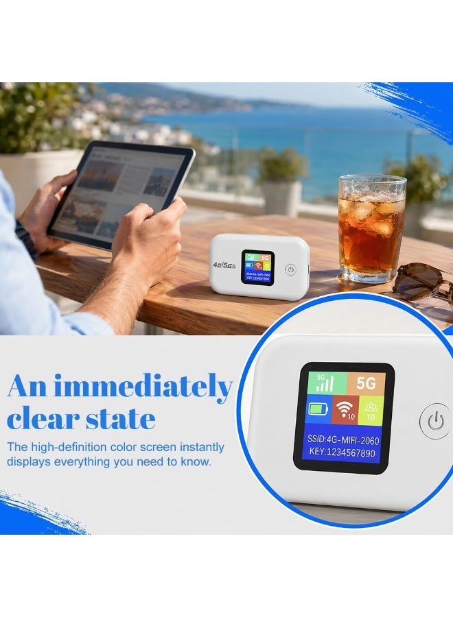 BEST ONE 4G/5G LTE WiFi Mobile Router with SIM Slot, Portable 4G/5G Wifi Travel Router, Pocket WiFi Hotspot with SIM Card Slot, 3000mAh, 150Mbps, Connect Up to 10 Devices - Image 5