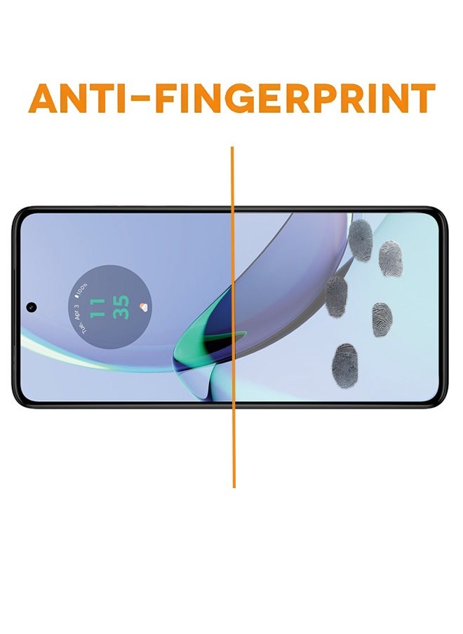 زفيف قطعتان من واقي الشاشة لهاتف Motorola Moto G84 5G من الزجاج المقوى مع أداة تركيب سهلة، واقي شاشة فائق الوضوح ومضاد للخدش ومضاد للكسر  - Image 5