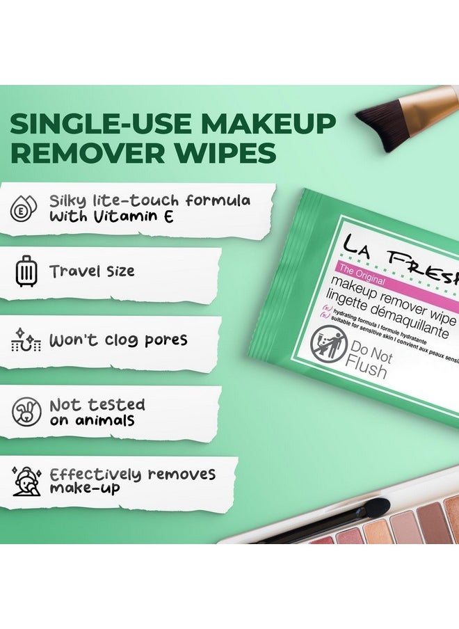 LA FRESH LA Fresh Makeup Remover Wipes with Vitamin E - Make up Remover Wipes for Face, Eyes, Lips - Face Wipes Travel Essentials - Case of 50ct Makeup Wipes  - Image 2