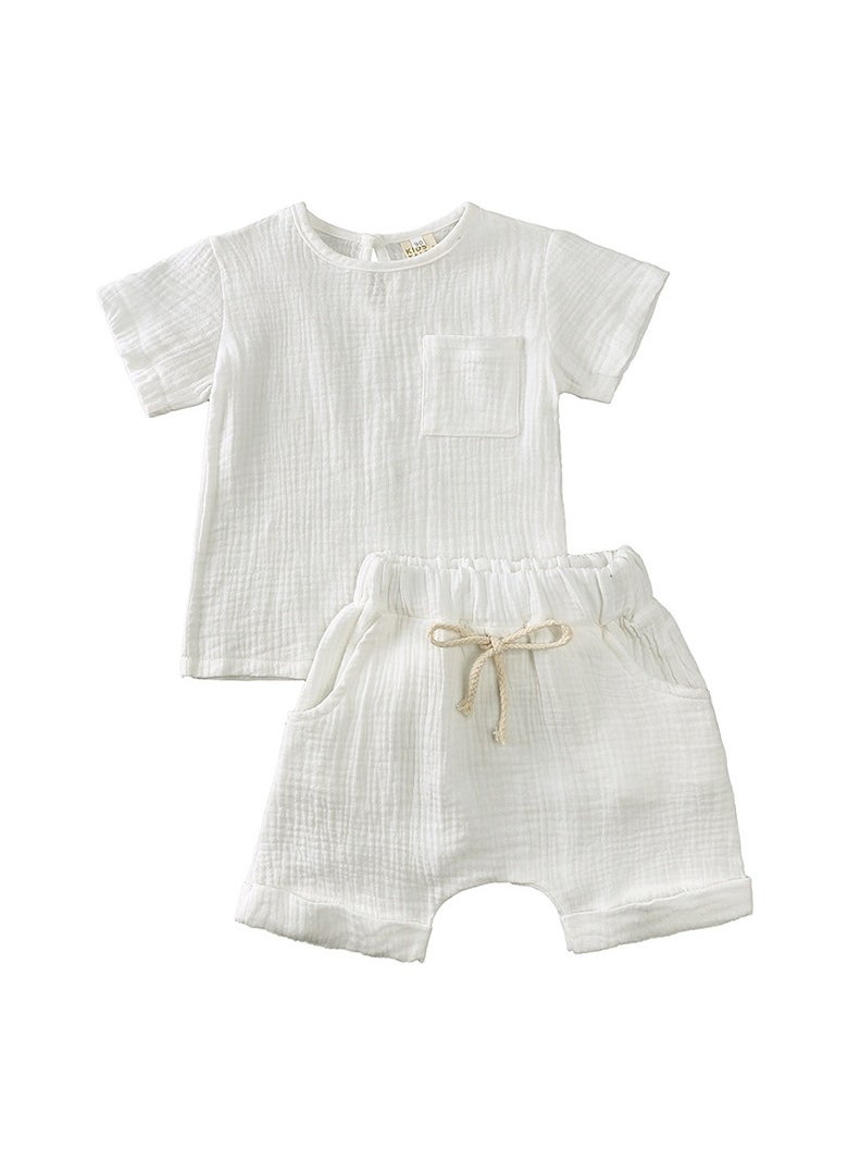 Spring and Summer Baby Set, Boy's Two Piece Top and Shorts - pzsku/Z3B64373B0AB6C4FEAB6EZ/45/_/1729132054/bea56a1a-dfe3-4987-938f-91e783dbef63