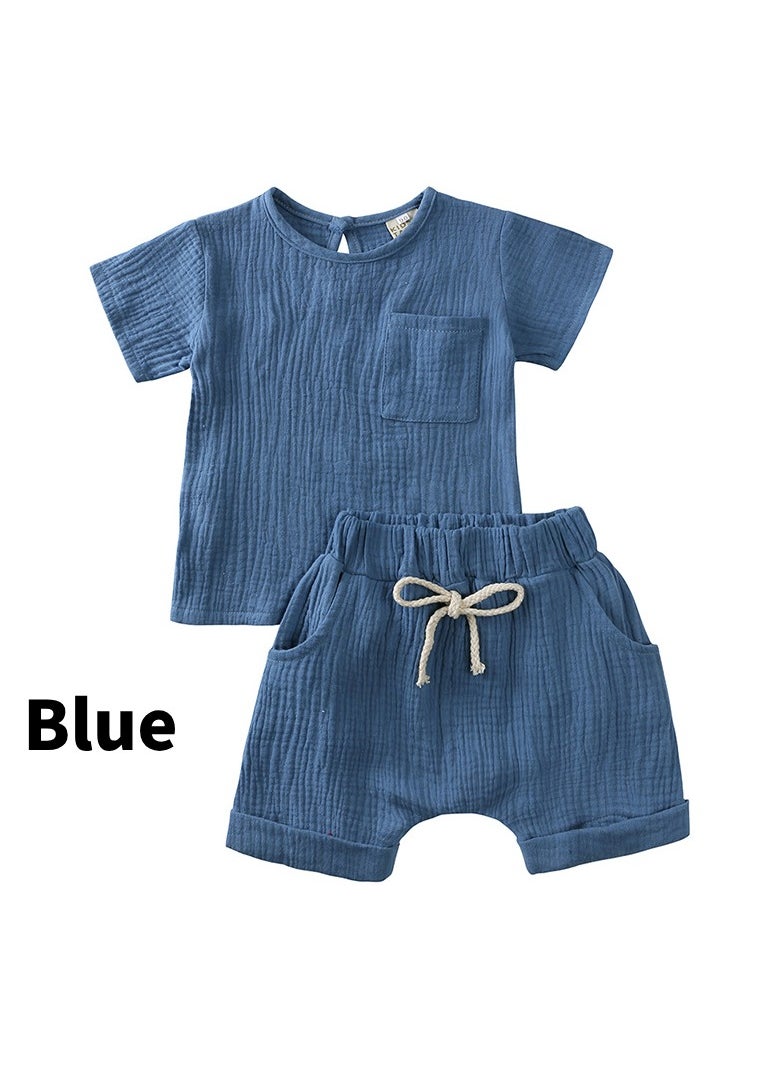 Spring and Summer Baby Set, Boy's Two Piece Top and Shorts - pzsku/Z3B64373B0AB6C4FEAB6EZ/45/_/1729132058/fb09076c-a7a7-4362-995b-00892481734f