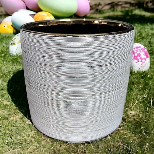 Fox & Fern Premium Imported Ceramic Planter for Vibrant Garden | Enhance The Ambiance of Your Home, Office or Garden (Dia. 5Inch) (GA133B-077-GW) - Image 1