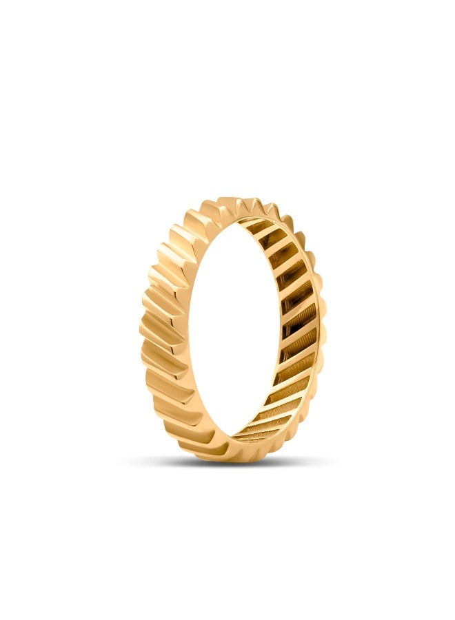 18K Pure Gold Women’s Ring - Premium Finish & Elegant Style - 2.27 Gram