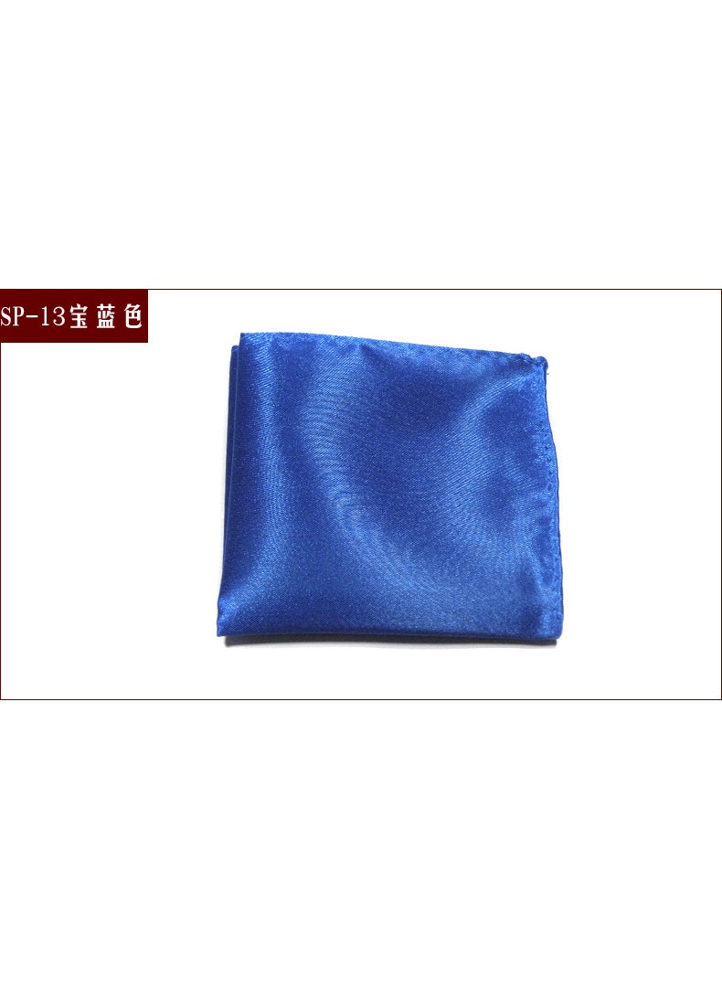 Generic Mens Formal Pocket Squares Solid Colors SP-13 Royal Blue 
