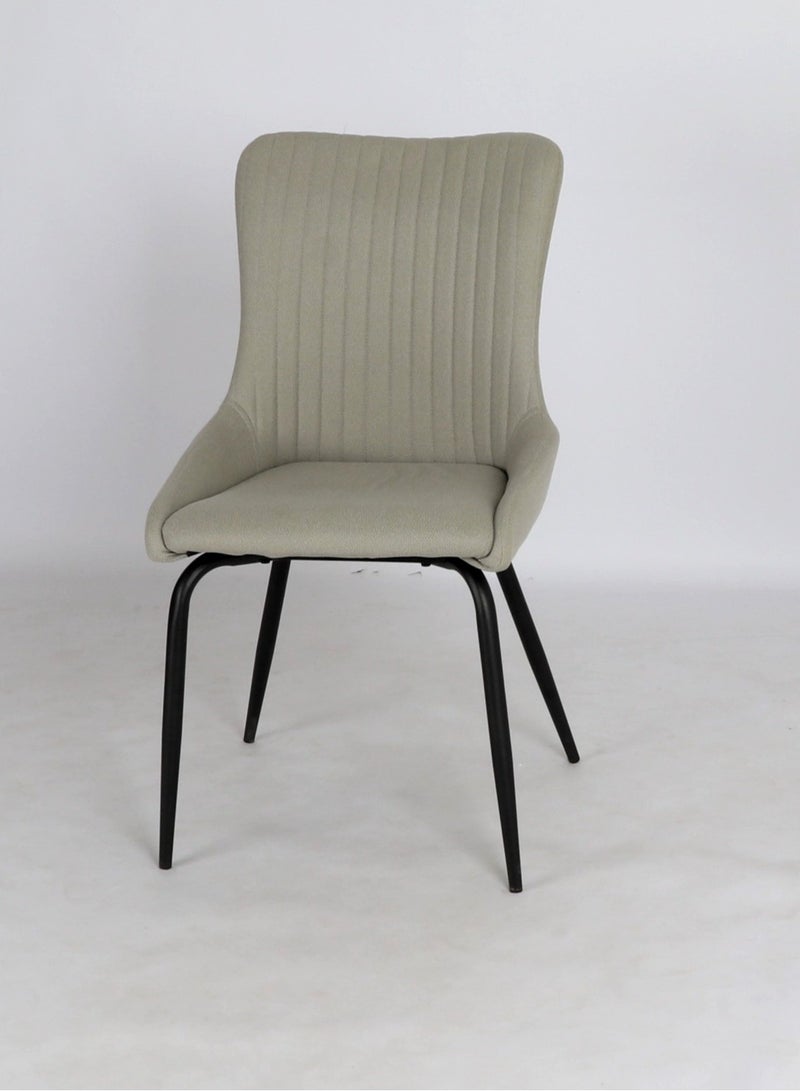 Modern Metal Dining Chairs  Elegant Armchair, Fabric Vanity Chair Living Room Chair with Metal Legs For Living Room Bedroom