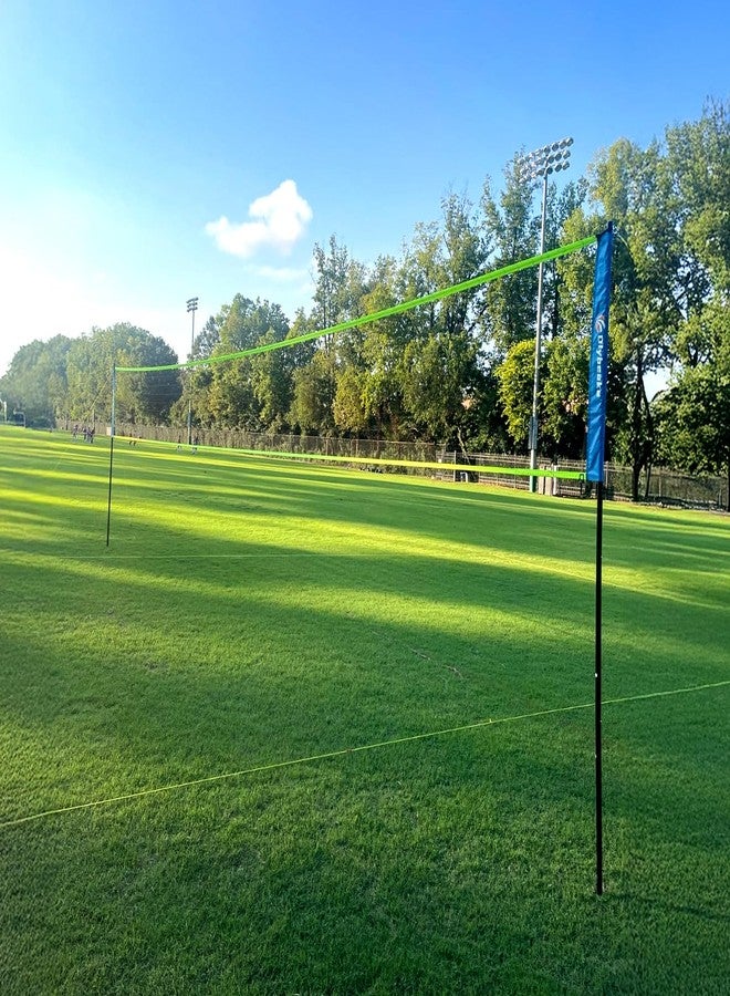 Olybeaka Volleyball Net 32 ft (Blue + Yellow, 32ft) - Image 2