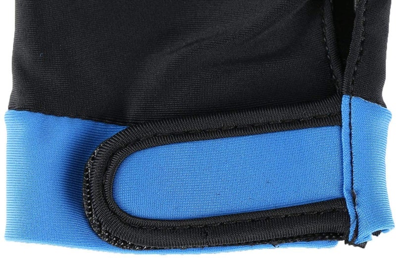 Mumian Man Woman Elastic 3 Fingers Show Gloves for Billiard Shooters Carom Pool Snooker Cue Sport - Wear on The Right or Left Hand 1PCS (Blue, L) - Image 2