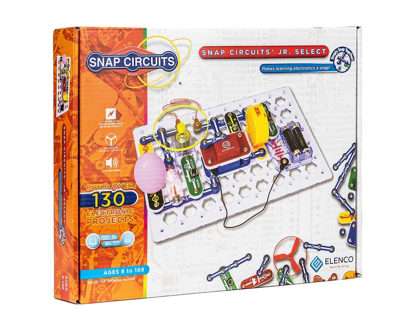 Snap Circuits Jr Select SC130 Electronics Exploration Kit  Over 130 Projects  Full Color Project Manual  30 Parts  STEM Educational Toys for Kids 8 - Image 2