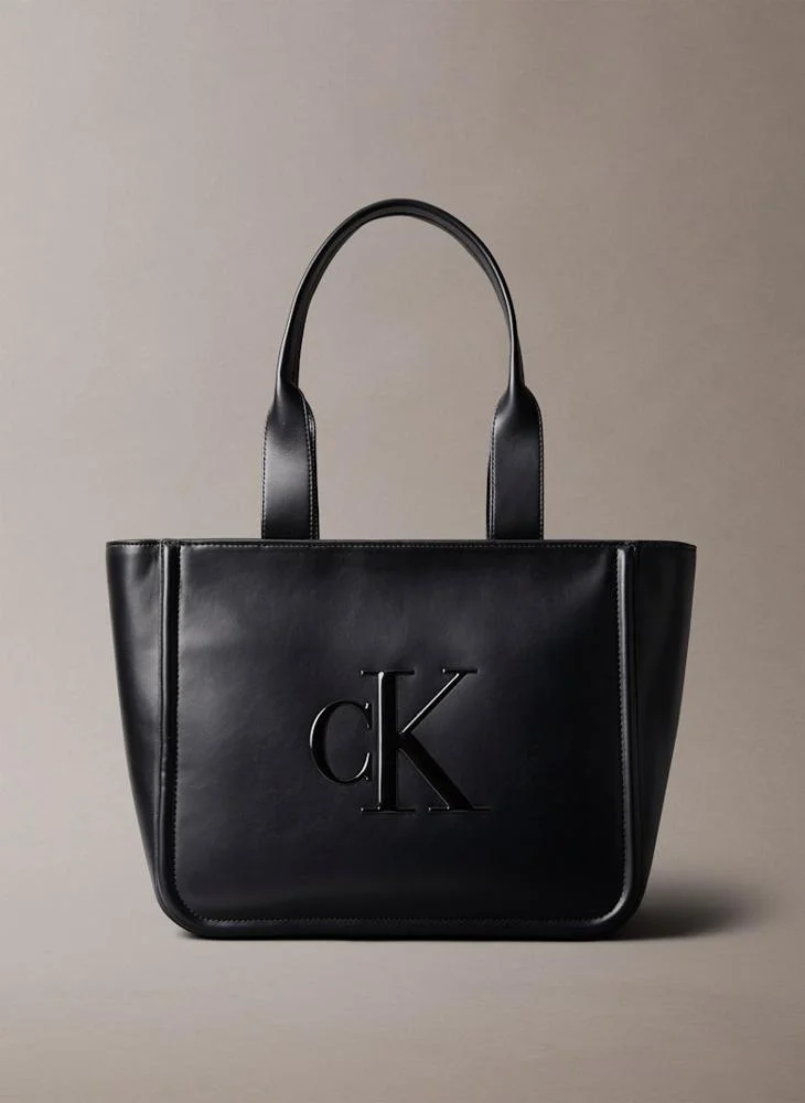 CALVIN KLEIN Logo Raised Medium Tote