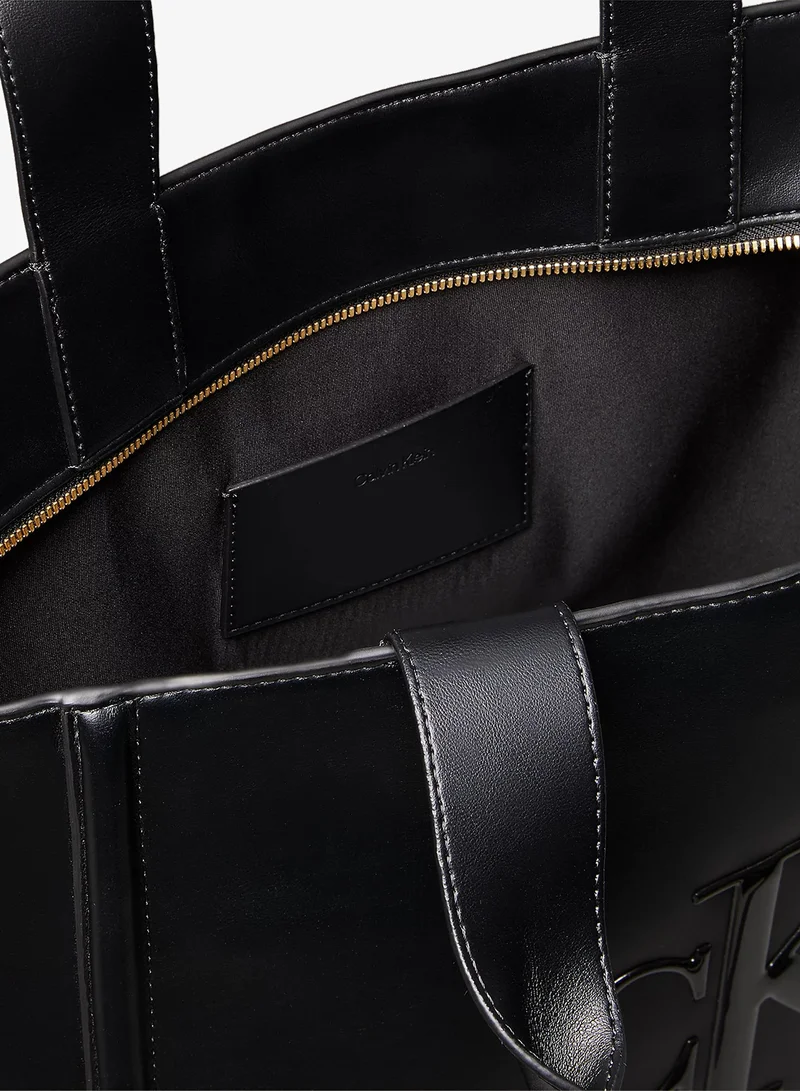 CALVIN KLEIN  Logo Raised Medium Tote for Women | Best Price UAE
