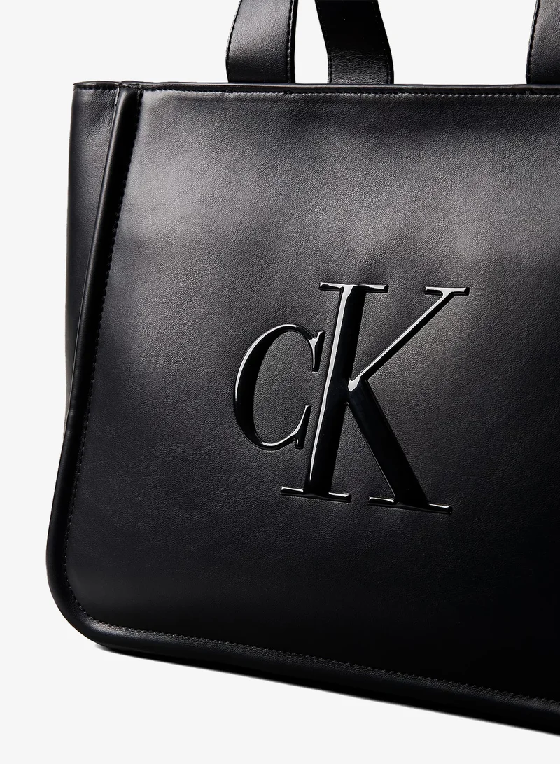 CALVIN KLEIN  Logo Raised Medium Tote for Women | Best Price UAE