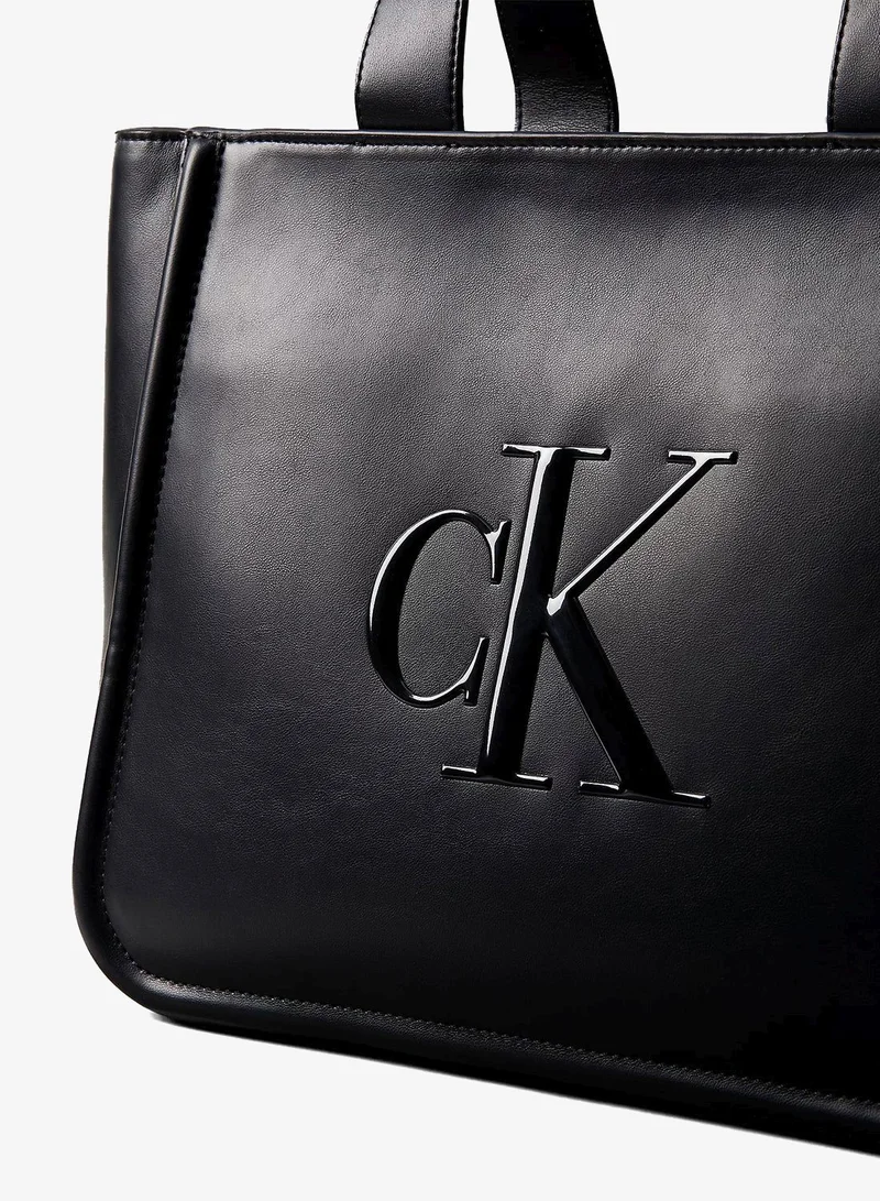 CALVIN KLEIN  Embossed Monogram Tote Bag for Women | Best Price UAE
