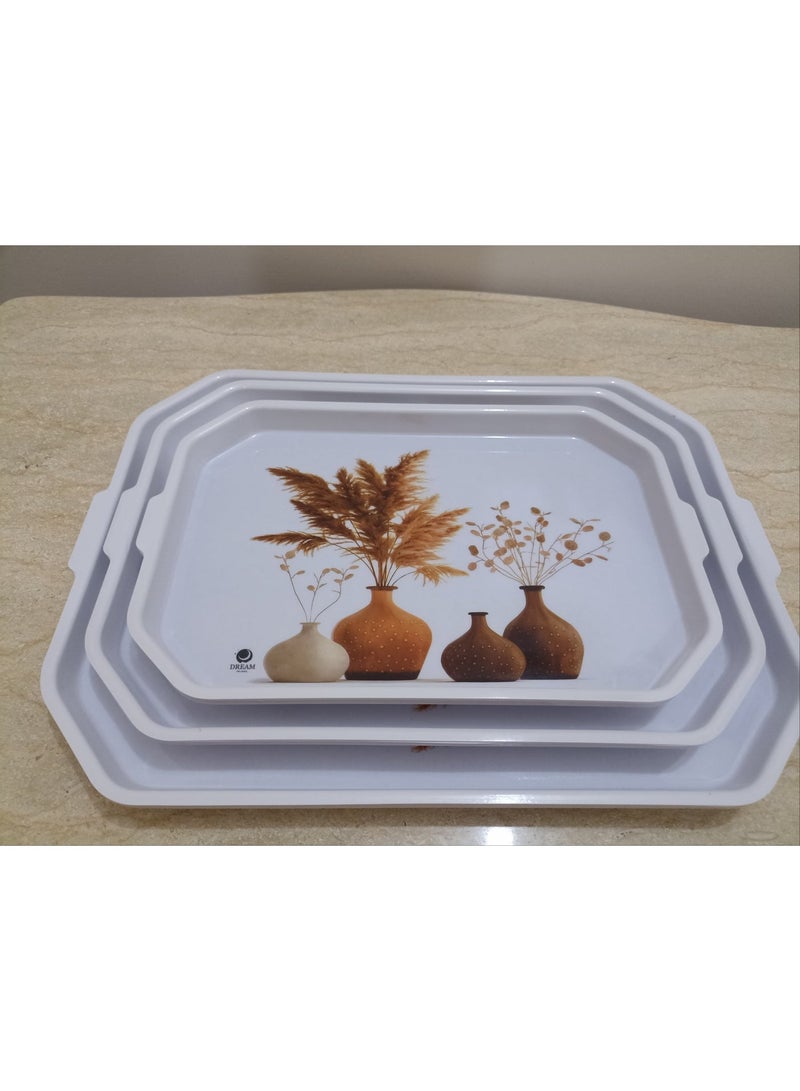 دريم 3 صواني تقديم مربعة - Image 2