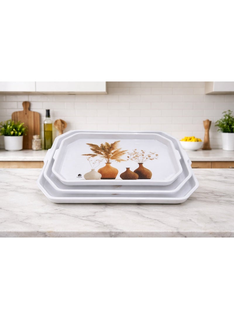 دريم 3 صواني تقديم مربعة - Image 1