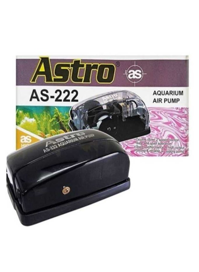 مضخة هواء مزدوجة KW Zone Astro AS-222 – مضخة هواء لحوض السمك