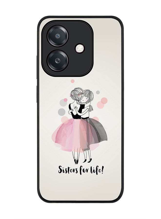 Stylizedd For Oppo A3x 4G / A3 4G Case,Slim fit Camera Protection, Shockproof Thin Phone cover - Sisters For Life! - Image 1