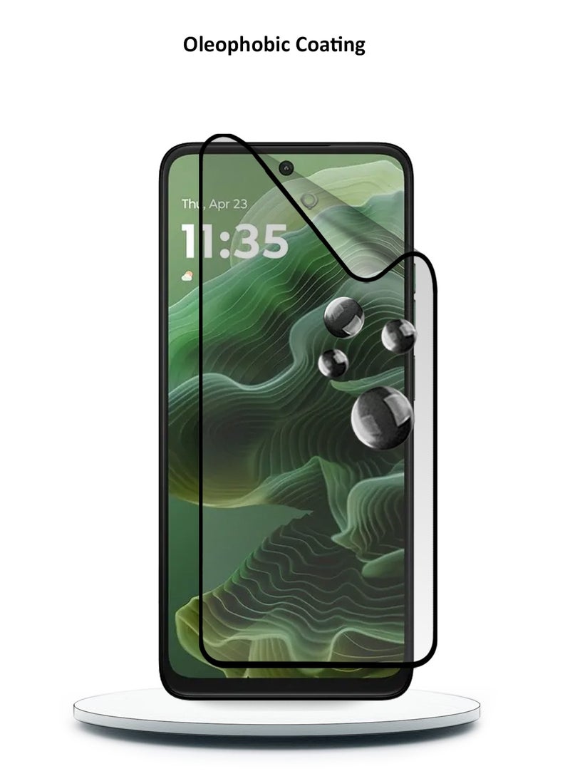 Wtech Motorola Moto G35 5G 2024 / Motorola Moto G05 4G 2025 / Motorola Moto G15 4G 2025 Nano Ceramic Full Glue Full Cover Matte Flexible Screen Protector (MSCNMN) - Clear/Black  - Image 5