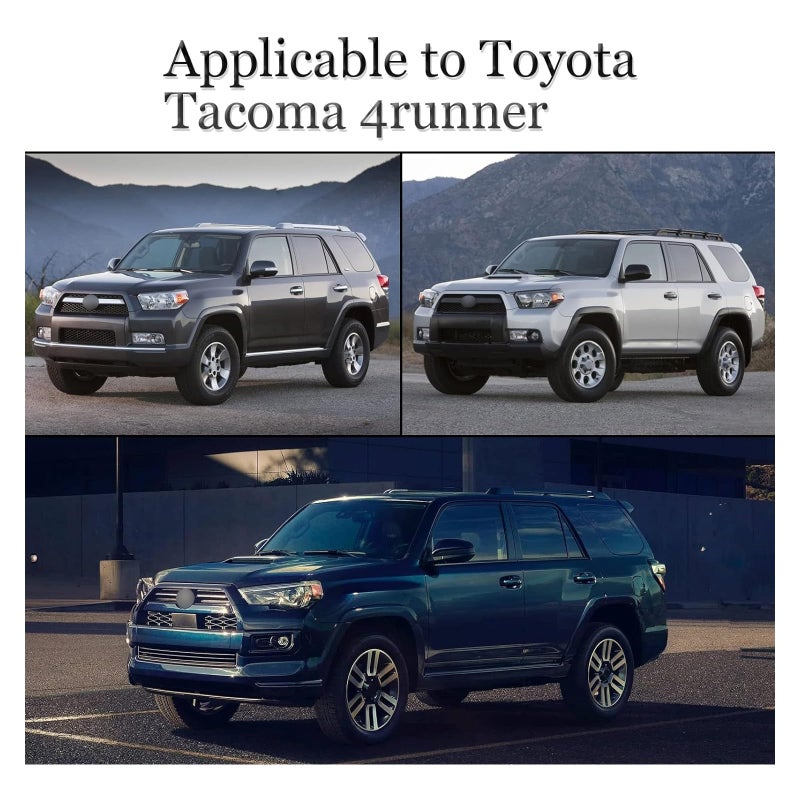 Sodcay 1 PC Tri-Color Grille Badge Emblem Decoration Accessories Compatible with Tacoma 4Runner Tundra Sequoia Rav4 Highlander, Grille Insert Trims (Yellow & Orange & Red) - Image 5