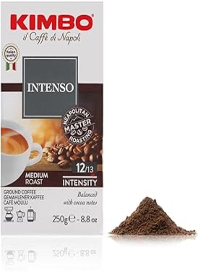 KIMBO - KIMBO AROMA INTENSO 250 GM - Bag, 250 g (Pack of 1) - Image 1