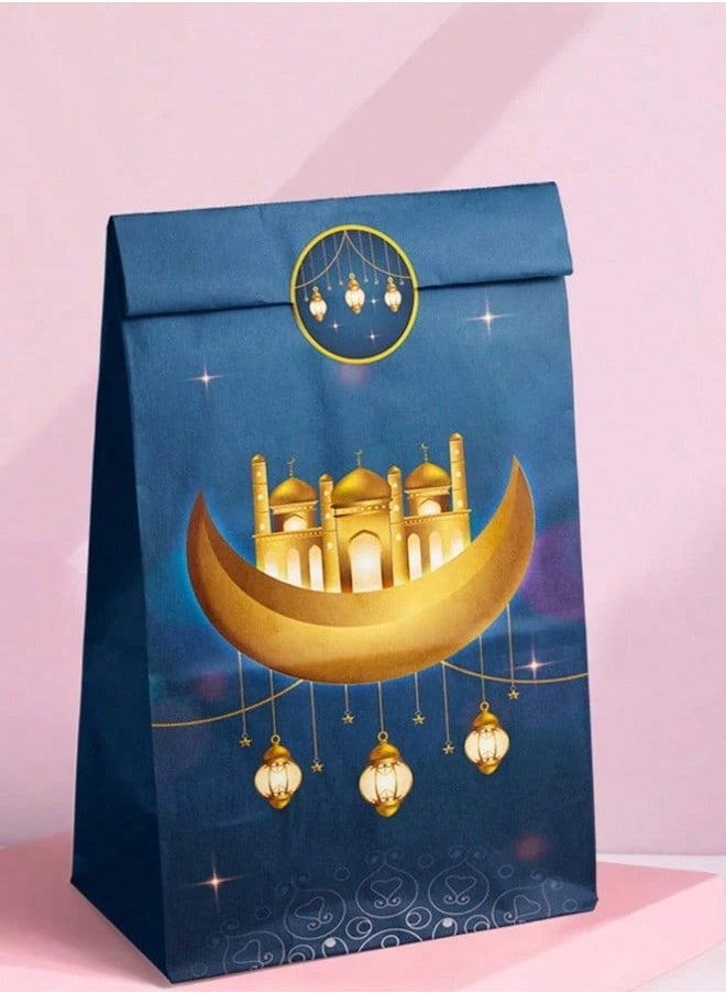 ماركة غير محددة - اكياس رمضان ورقيه لتوزيعات الهدايا والحلويات 12 كيس باشكال متنوعة مستوحاة من نقوشات و تصاميم رمضانية - Image 1
