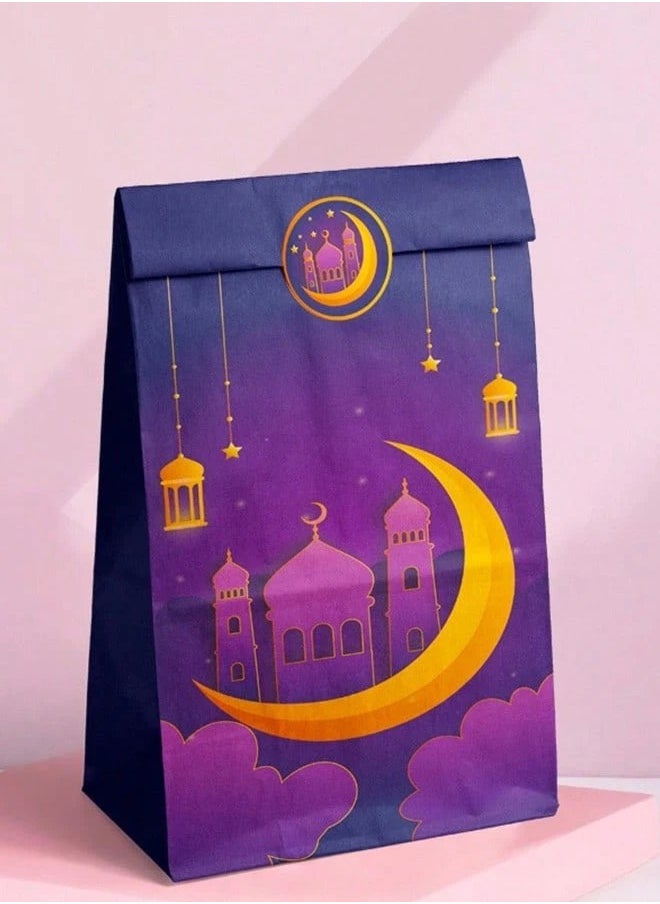 ماركة غير محددة - اكياس رمضان ورقيه لتوزيعات الهدايا والحلويات 12 كيس باشكال متنوعة مستوحاة من نقوشات و تصاميم رمضانية - Image 1
