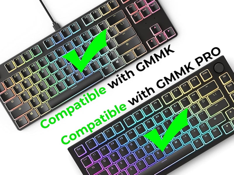 Glorious أورا V2 (أسود) - مفاتيح PBT بودينغ للوحات المفاتيح الميكانيكية - متوافقة مع ANSI (الولايات المتحدة) و ISO - تدعم الأحجام الكاملة، TKL، 75%، 60% - Image 5