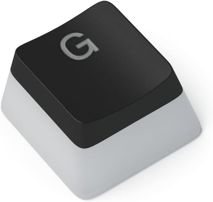 Glorious أورا V2 (أسود) - مفاتيح PBT بودينغ للوحات المفاتيح الميكانيكية - متوافقة مع ANSI (الولايات المتحدة) و ISO - تدعم الأحجام الكاملة، TKL، 75%، 60% - Image 2