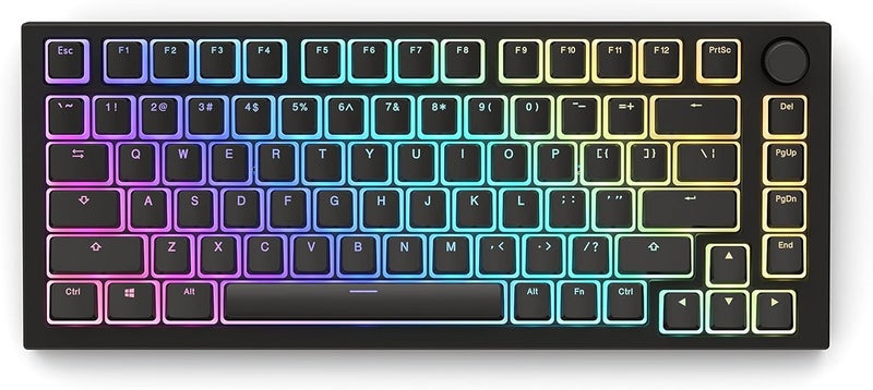 Glorious أورا V2 (أسود) - مفاتيح PBT بودينغ للوحات المفاتيح الميكانيكية - متوافقة مع ANSI (الولايات المتحدة) و ISO - تدعم الأحجام الكاملة، TKL، 75%، 60% - Image 4