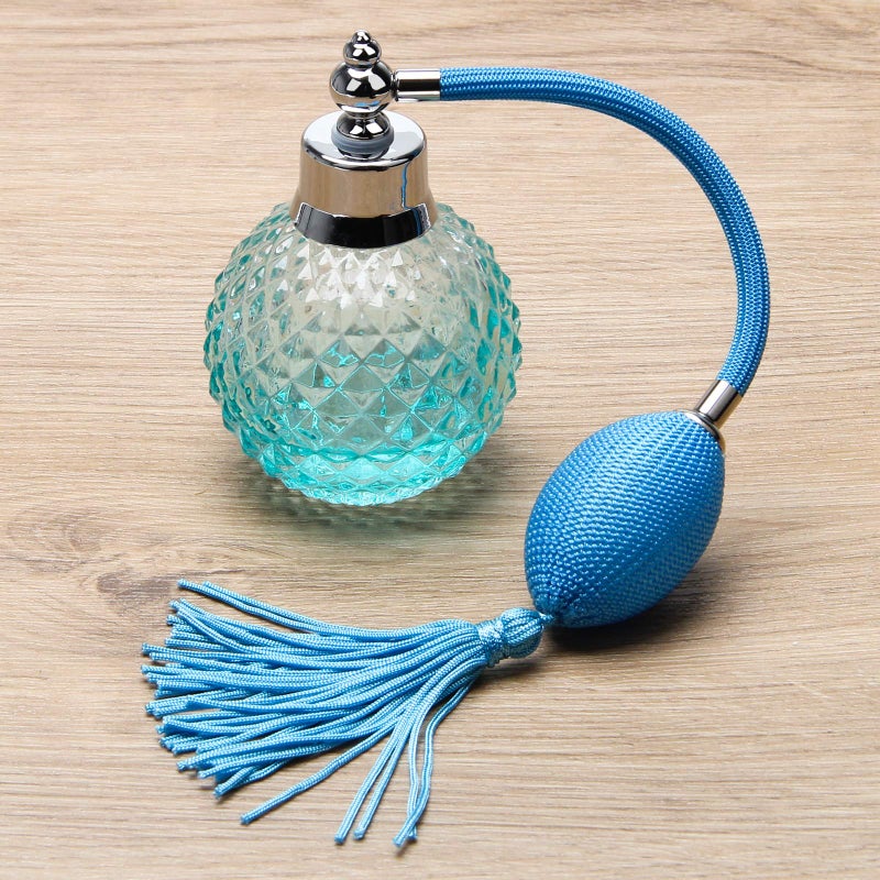 Coolrunner زجاجة عطر قابلة لإعادة التعبئة بتصميم فنتج من كولرونر كريستال آرت سعة 100 مل (زرقاء) - Image 5