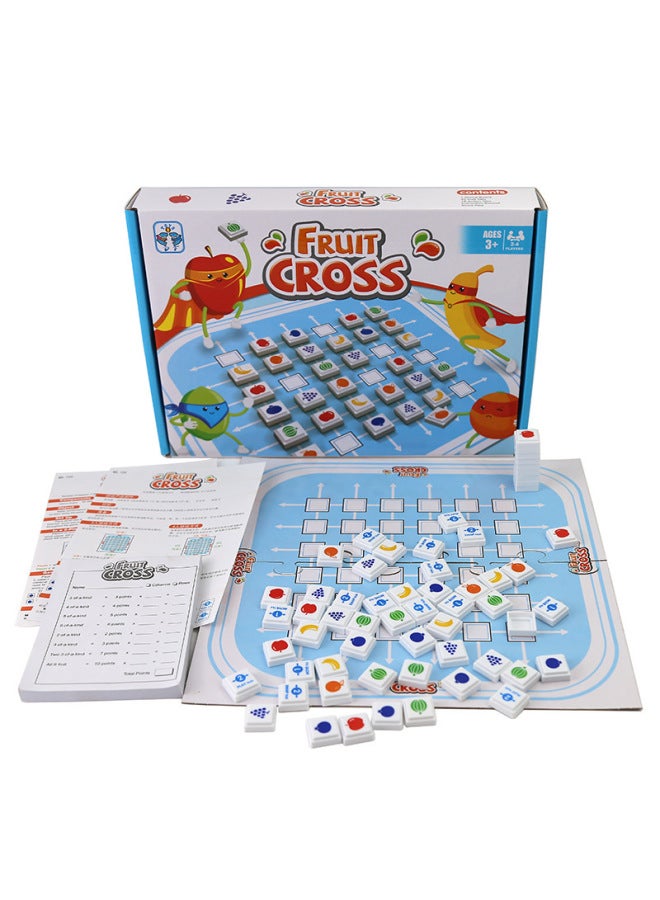 Loquat Children's Intelligence Desktop Parent-Child Interactive Fruit Fun Fun Lian Lian Lian Lian Lian Lian Kan Game Chess Educational Toys Cross Border-Specifications:English 104 - Image 2