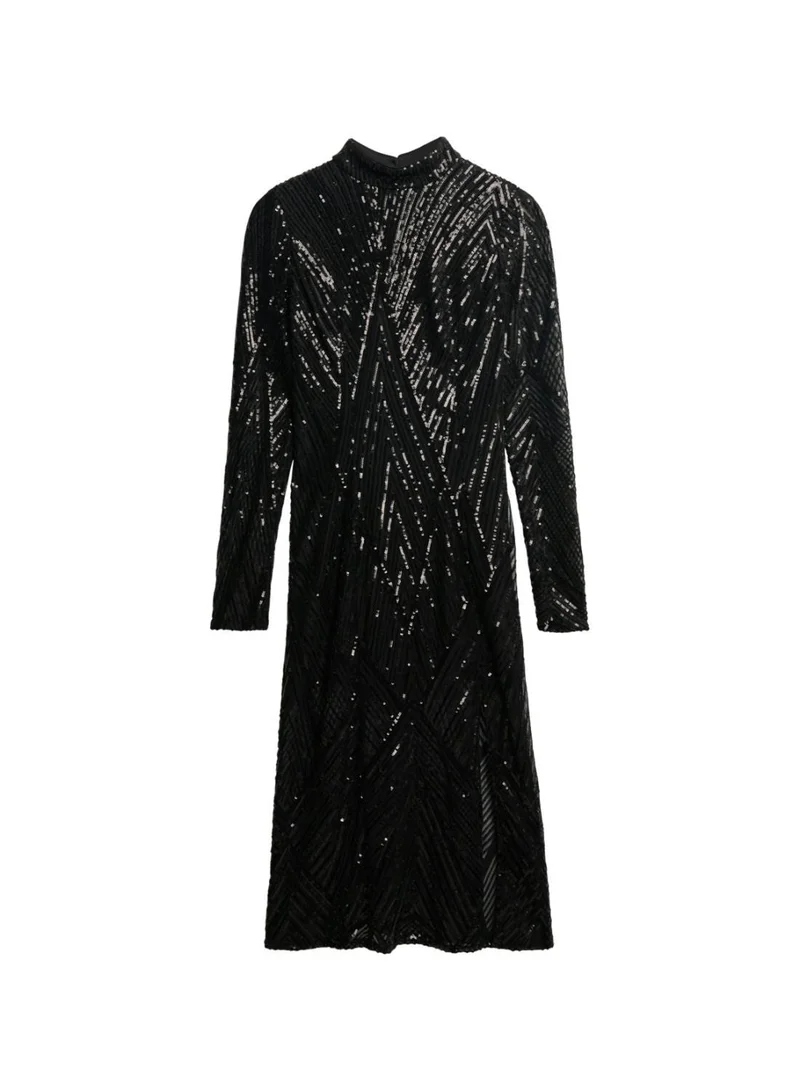Superdry Open Back Ls Midi Dress