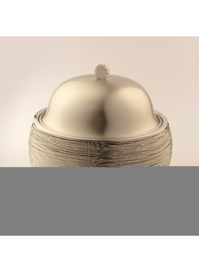 La Mesa سخان طعام من الفولاذ المقاوم للصدأ سعة 3 لتر مع غطاء نيكل، ذهبي شامبانيا - Image 2