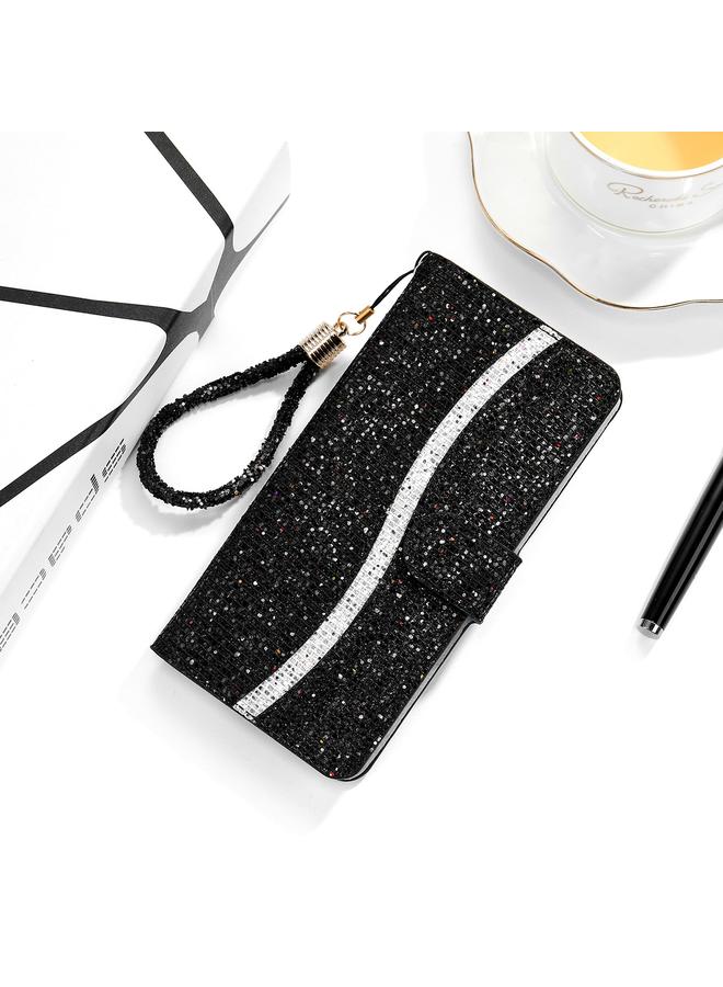 Case For Xiaomi Redmi 10C Glitter Powder Filp Leather Phone Case
