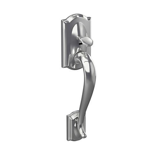 Schlage Standard Front Entry Handleset with Avila Door Lever Lower Half Grip Bright Chrome FE285 CAM 625 VLA - Image 3