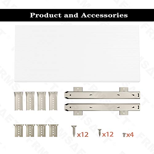 FRMSAET Furniture Accessories Office Product Suits Hardware 20/24/30 inches Keyboard Drawer Tray Wood Holder Under Desk Adjustable Height Platform. (20 inches, White) - Image 5