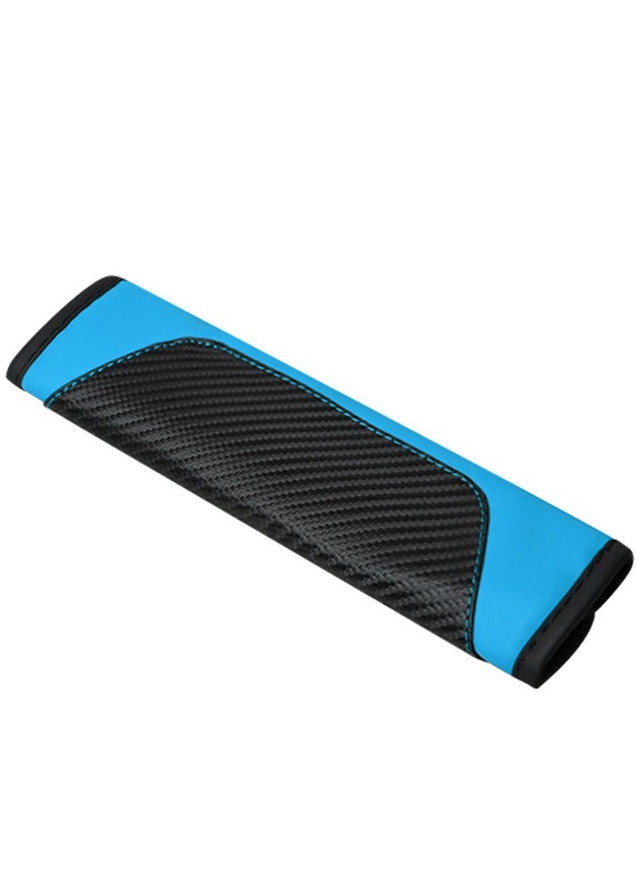 EBMINI New Carbon Fiber Leather Car Seat Belt Shoulder Protector  - Image 1