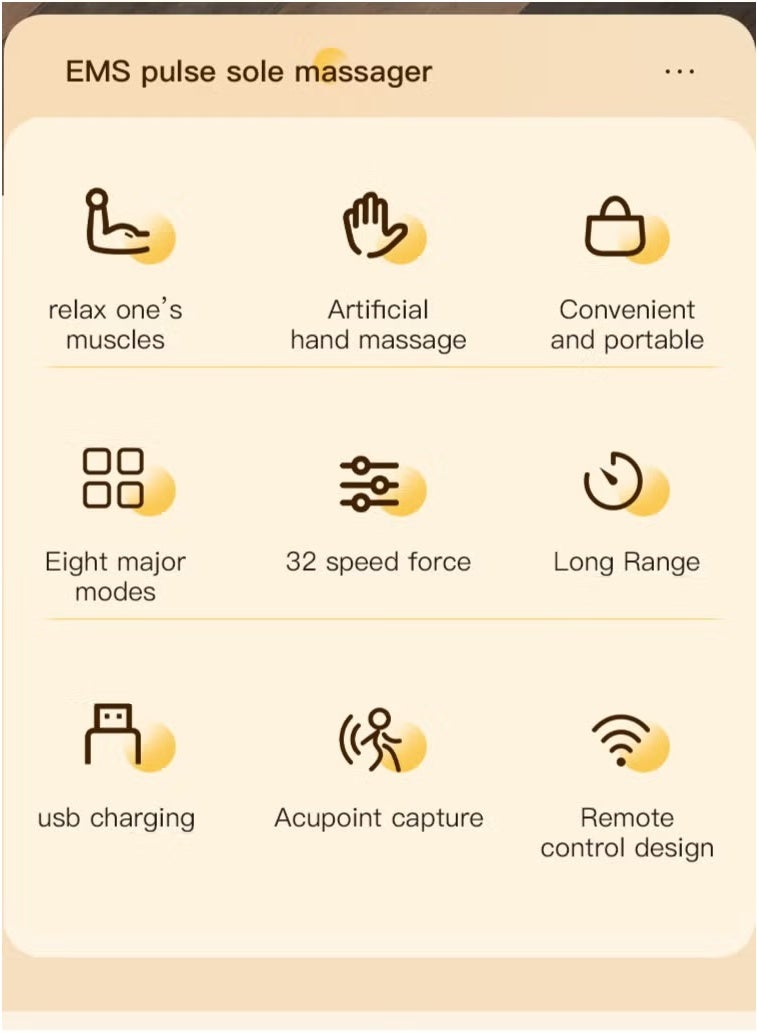 جهاز تدليك القدم بالنبض النعل، علاج القدم بالتيار الدقيق - Image 4