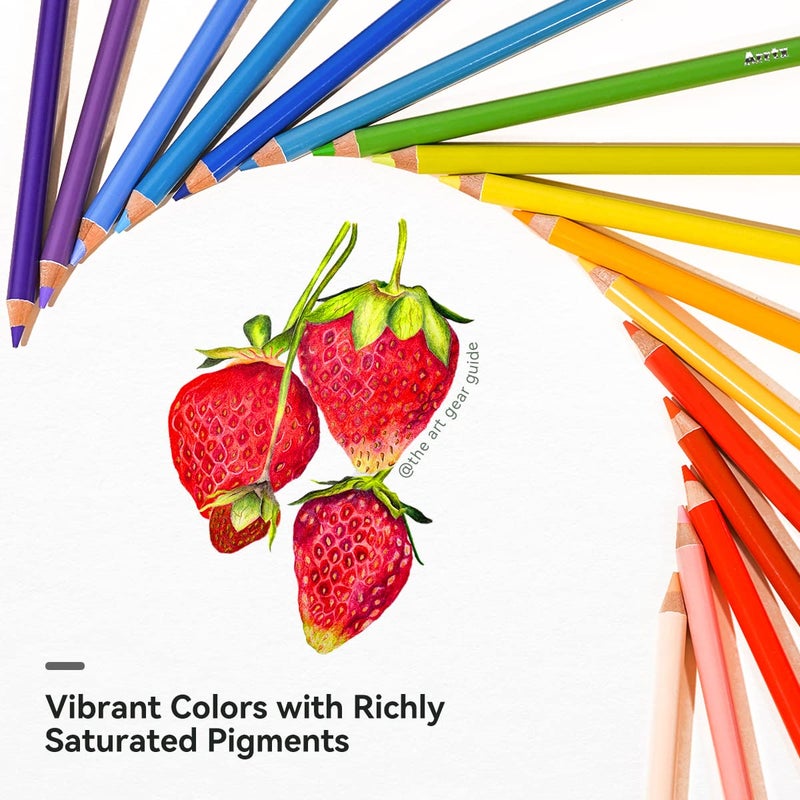 Arrtx 72 Colored Pencils for Adult Coloring Drawing Blending Shading Sketching Painting, Soft Core Coloring Pencils Art Craft Supplies, Premium Color Pencils Set for Artists Adults Beginners - Image 2