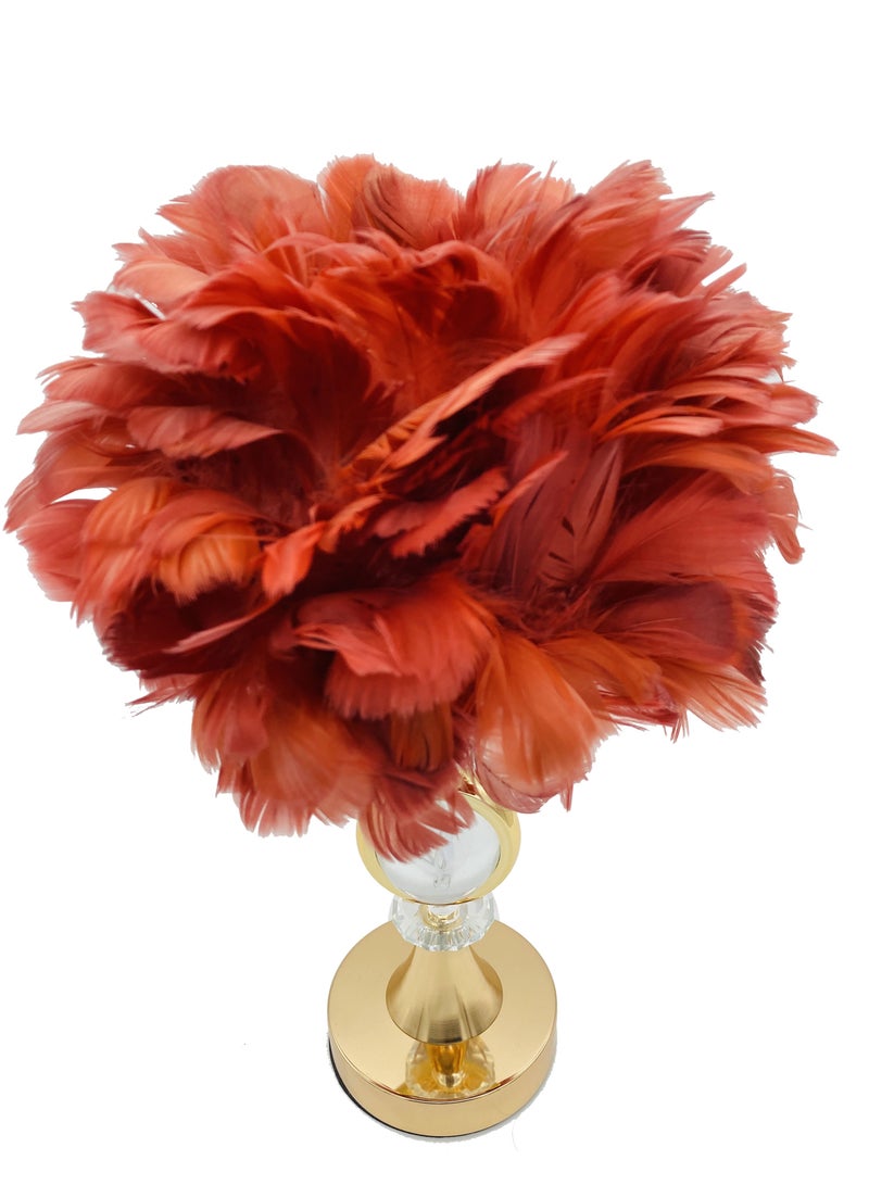 سکیلو مصباح سرير LED عصري على شكل ريشة - ضوء ليلي ناعم بزهرة الهندباء بثلاثة ألوان | مصباح طاولة مزخرف لغرفة النوم، أو الدراسة، أو الهدايا (30×47 سم، موديل LIT-01) - Image 3