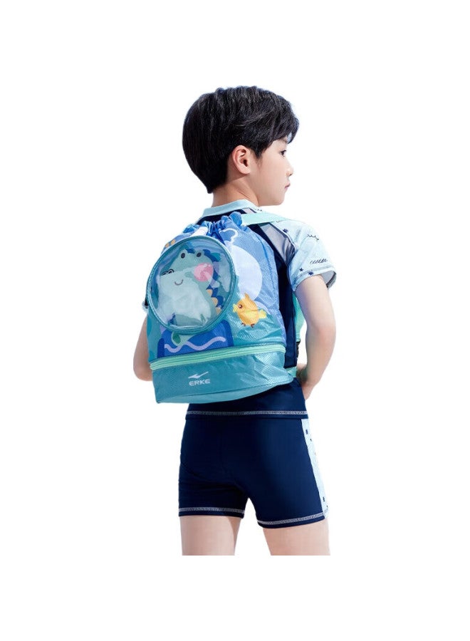 ERKE Children'S Swimming Bag Dry And Wet Separation Swimsuit Storage Bag Boys And Girls Kids Double Shoulder Backpack Waterproof Bag - Image 3