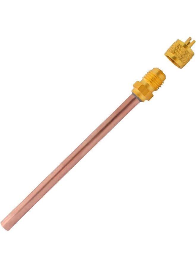 Melfi 1/4'' Charging Valve  Universal Fit For Air Conditioners And Coolers Hvac Access Port For Easy Refrigerant Charging (5 Pcs) - Image 5