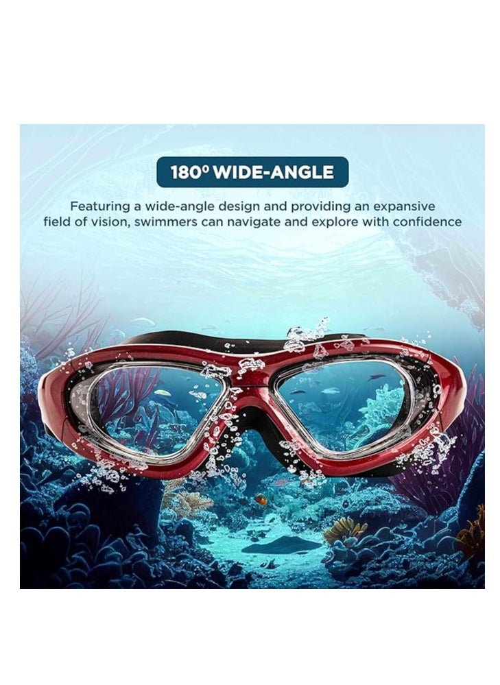 ENDLESS  - Premium Swimming Goggle with Anti-Fog and UV Protection | Stylish Big Frame for more Visibility | Soft Silicone Gasket for Leak Proof | With Hard Case - Image 1